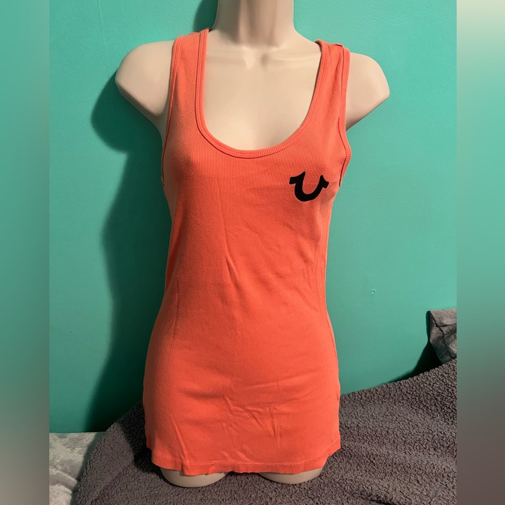 True Religion logo tank sz Medium